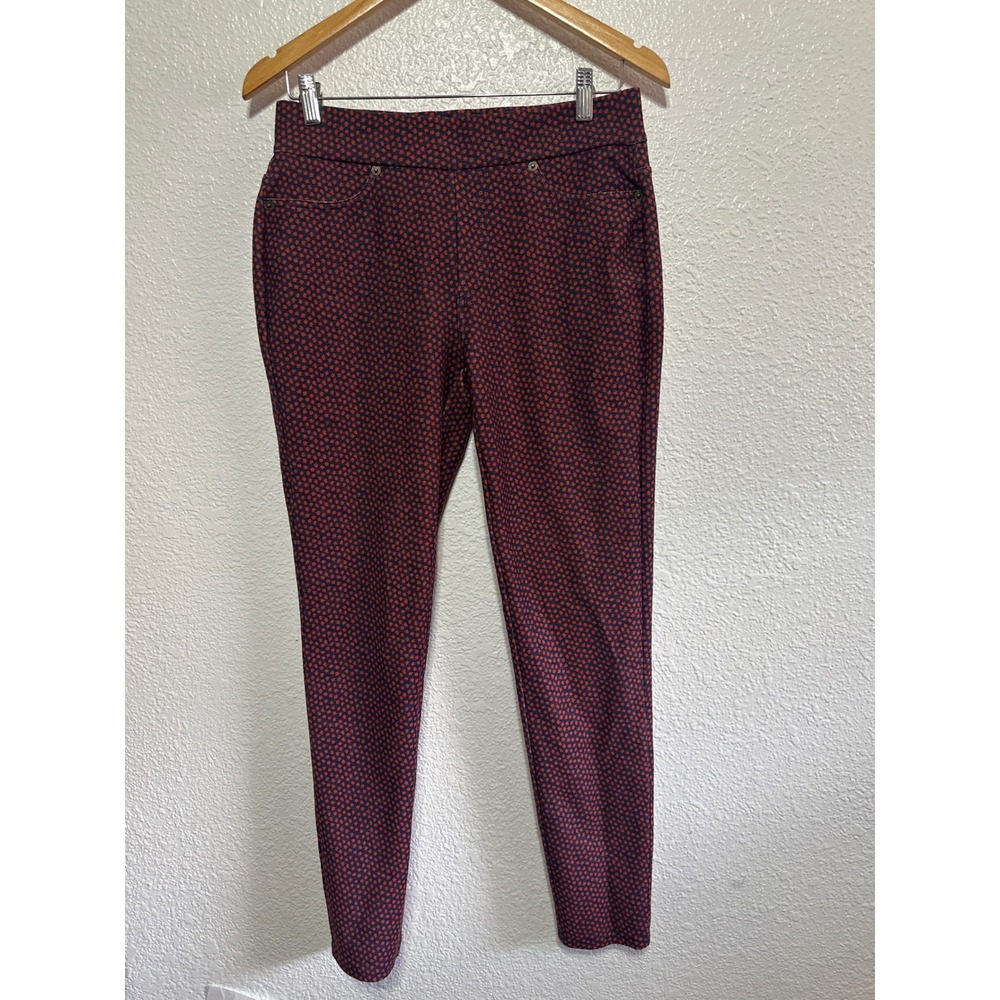 Michael Kors Red and Black Patterned Trousers